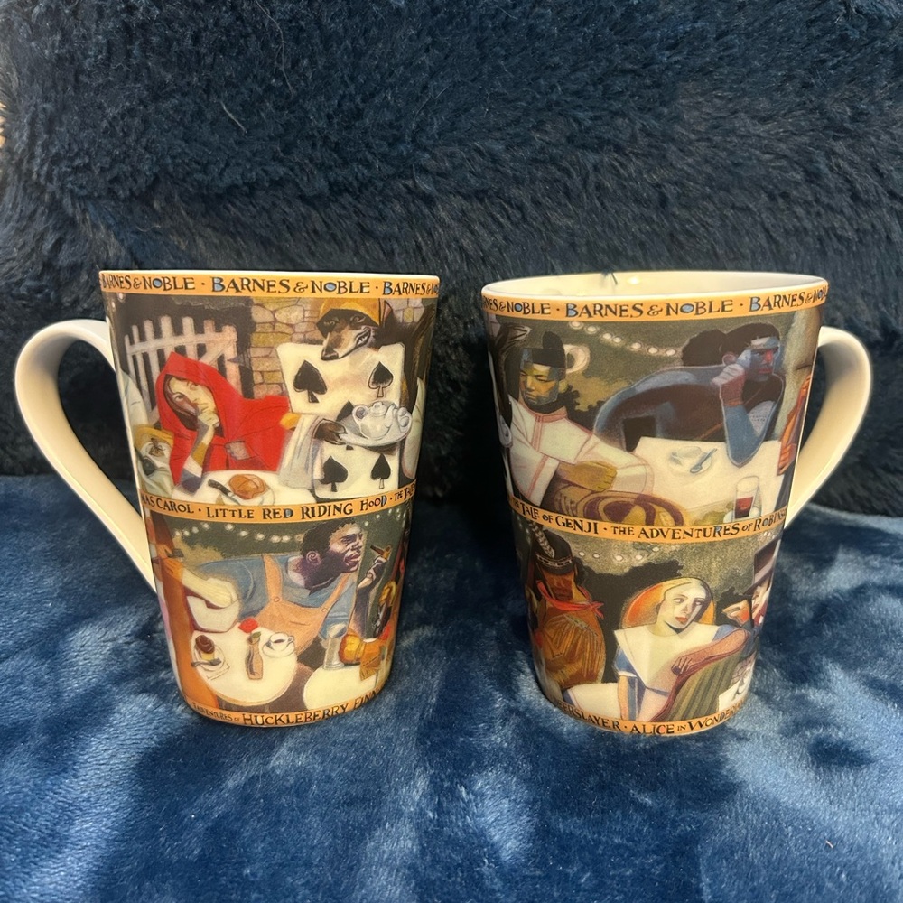 Barnes & Noble Illustrated Mugs (2)